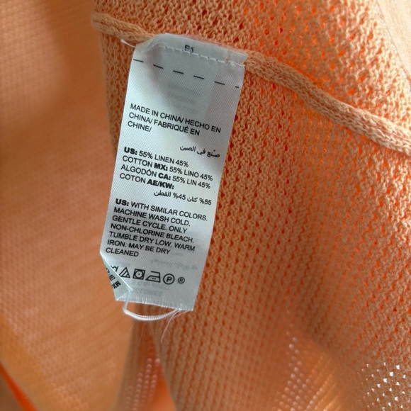 Chico’s Linen Blend Open Front Knit Cardigan Casual Resortwear Layering Size XS - Picture 14 of 14